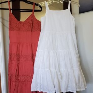 Gap Apt 9 Bundle of 2 Beautiful Embroidery Dresses